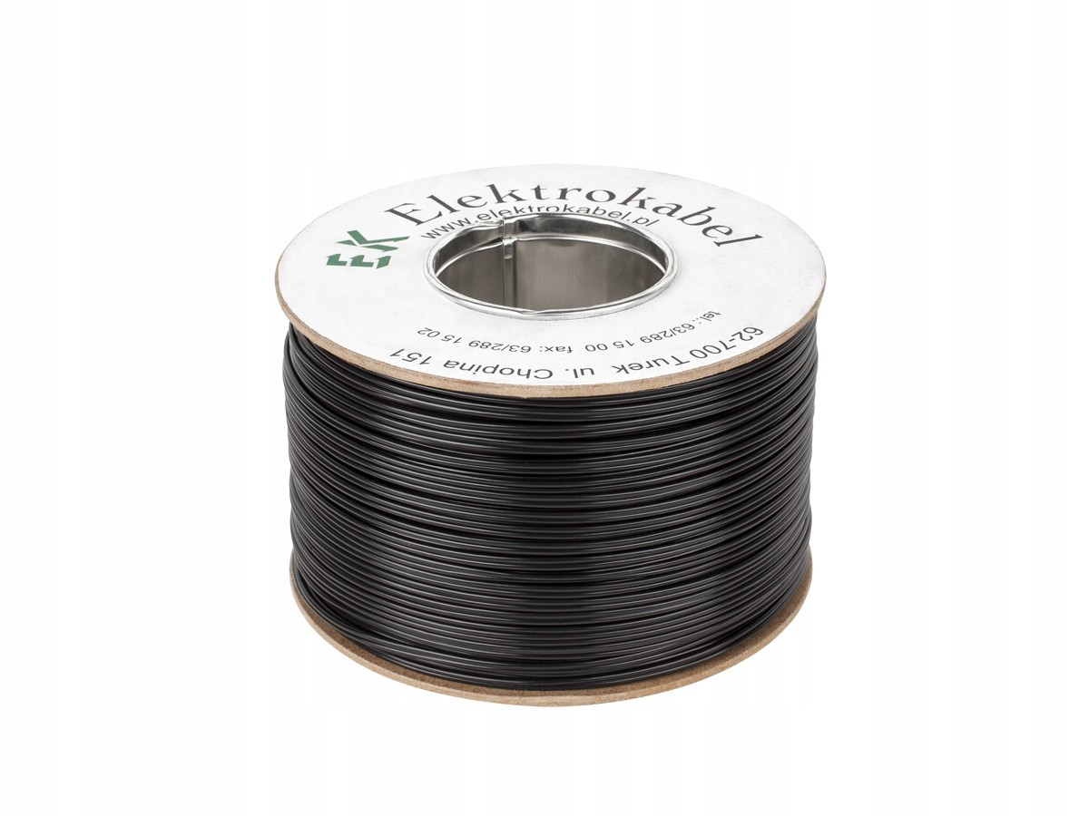 Reproduktorový kabel SMYp 2 x 0,35mm černý 200m (1LL)