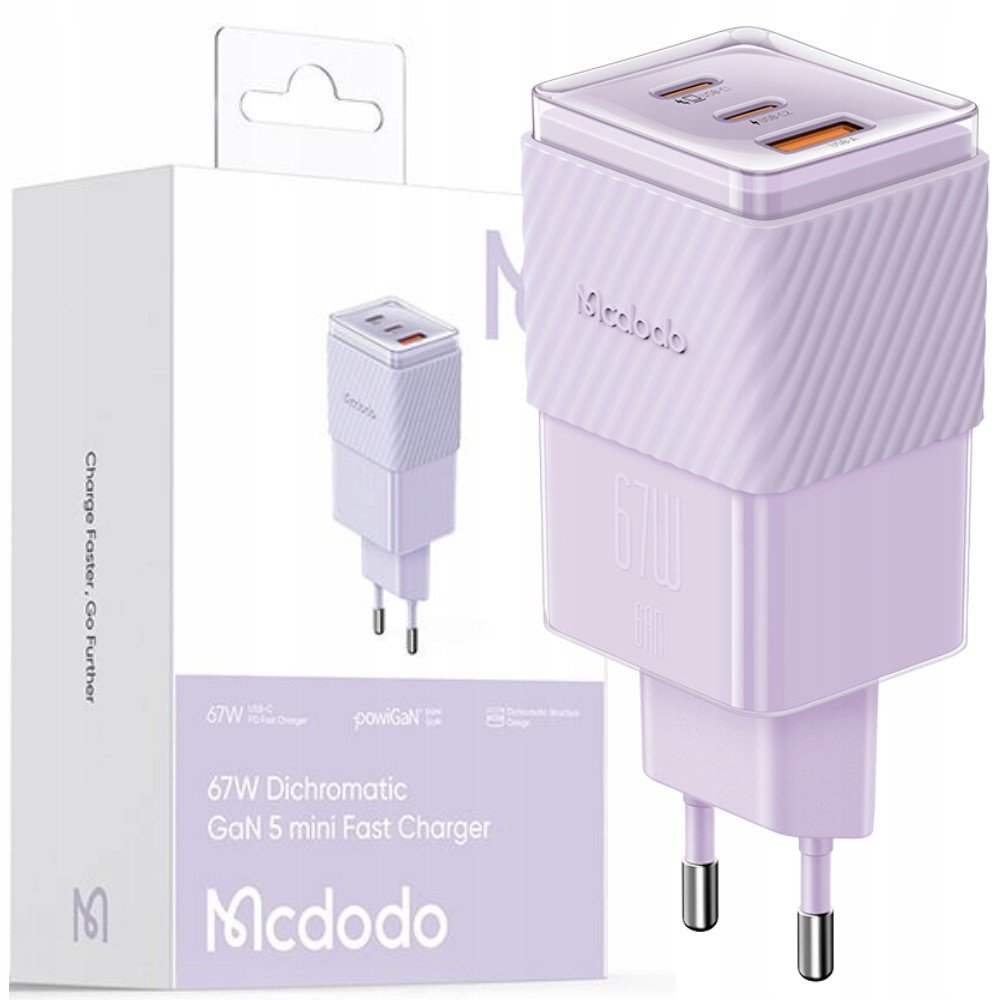 Mcdodo GaN 5 Pro Rychlonabíječka Usb-c Usb-a 67W