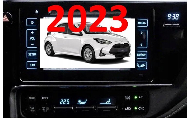 Mapa Toyota Auris (2014-2018) Toyota Touch 2 Go