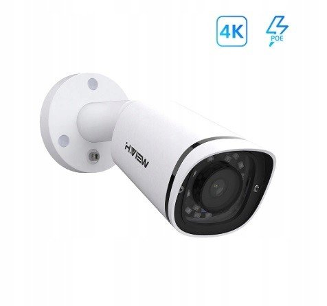 4K 8Mpx Ip síťová kamera H.265 Poe IR40m 2,8mm