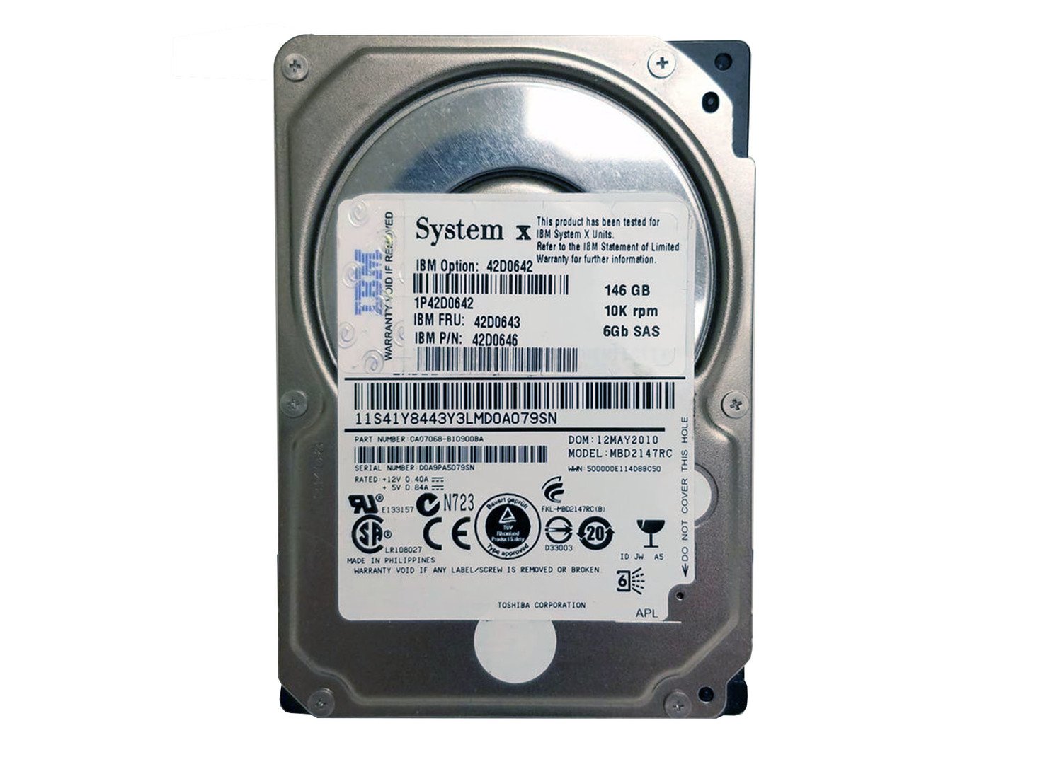 Ibm 42D0643 146GB 10K 6GBPS 2.5