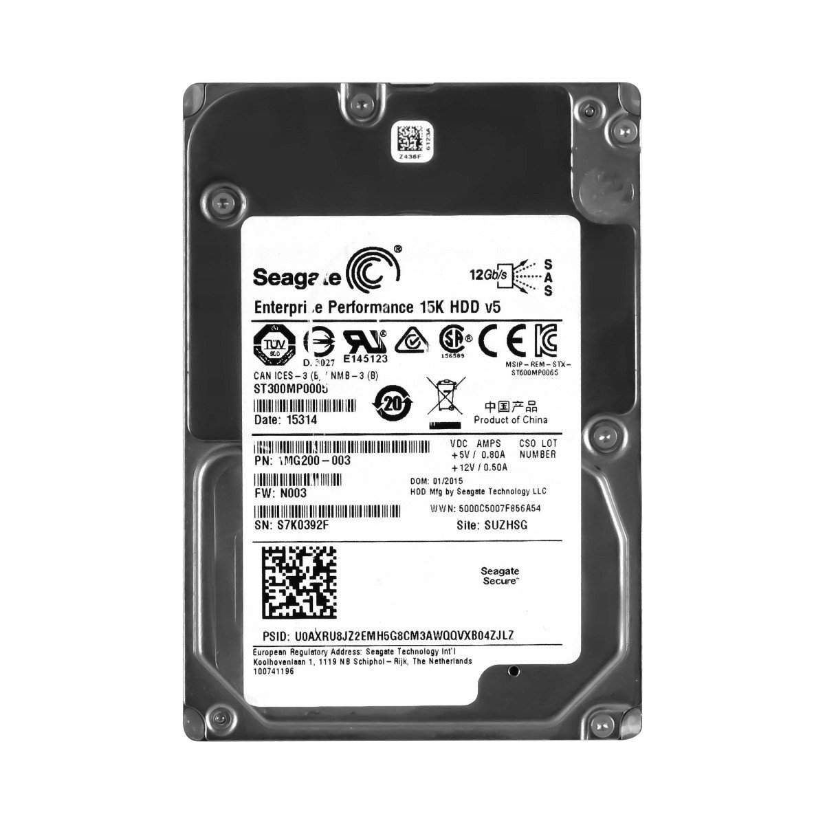 Seagate 300GB 15K SAS-3 2,5'' ST300MP0005