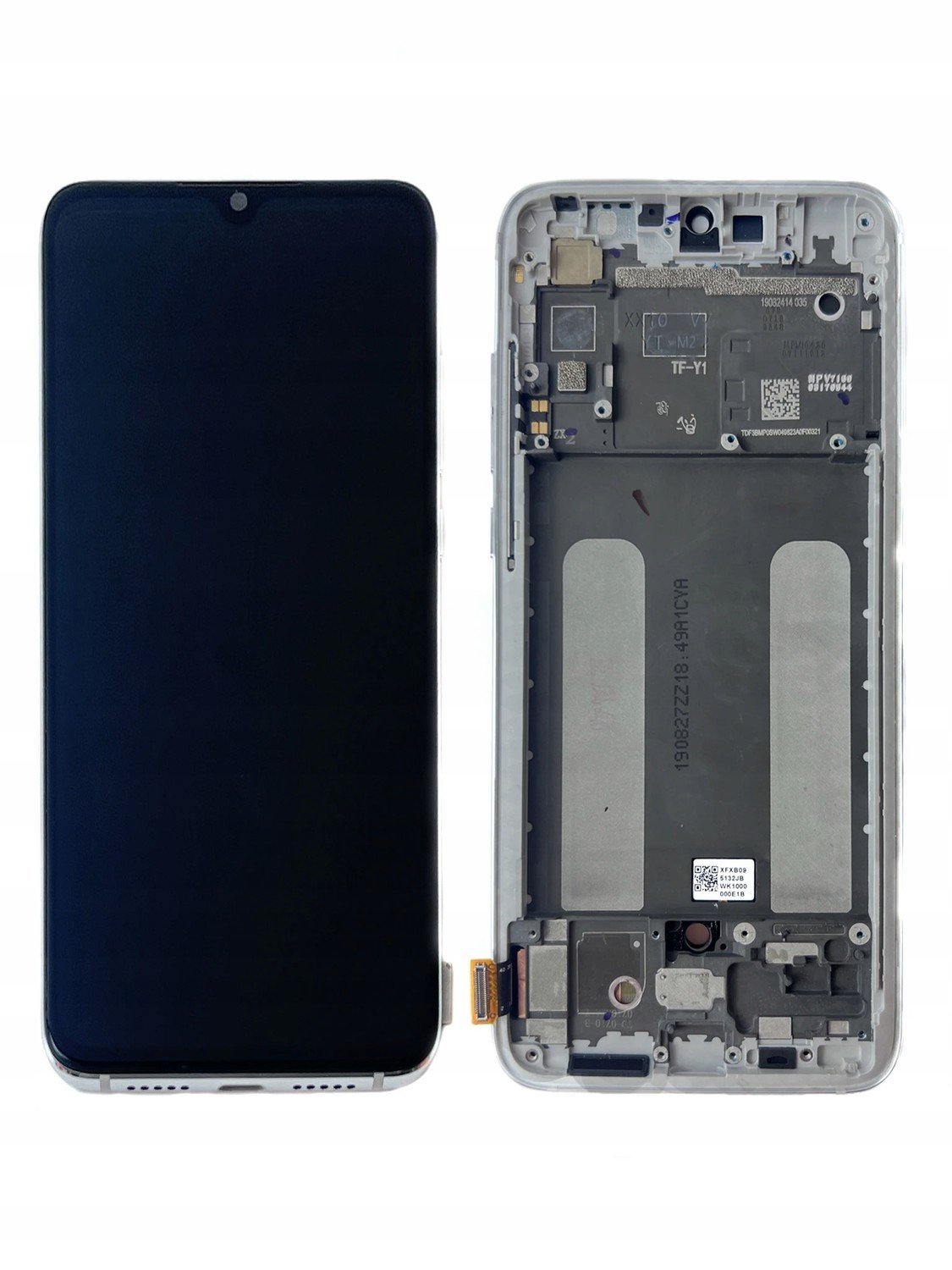 Displej s rámečkem Xiaomi Mi 9 lite bílý