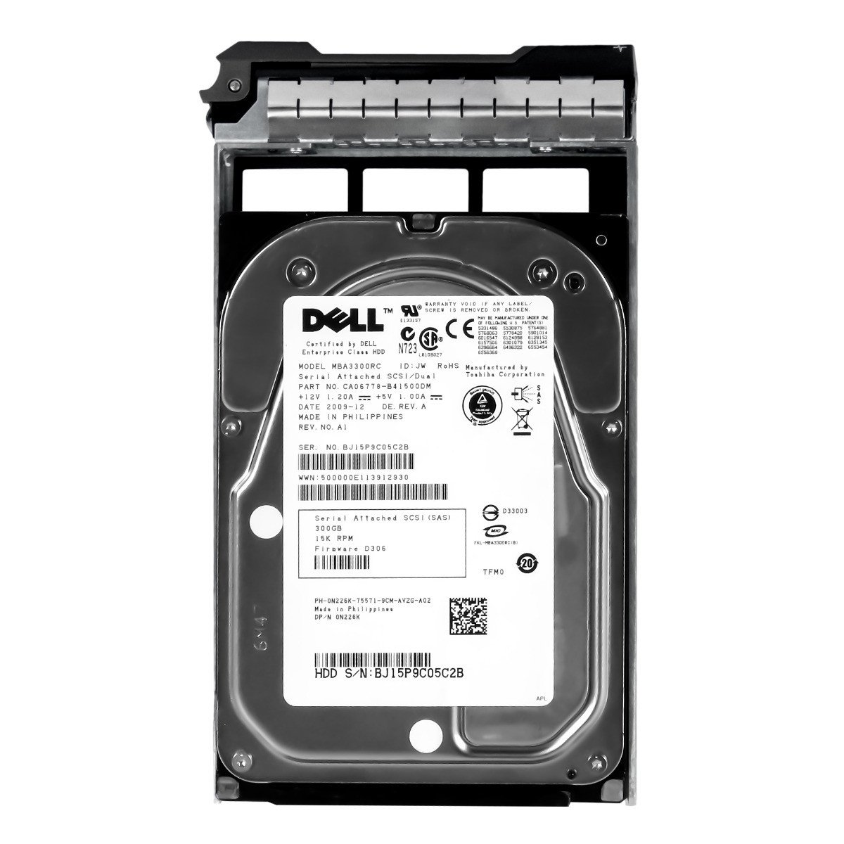 Dell 0N226K 300GB Sas 15K 16MB 3.5'' MBA3300RC