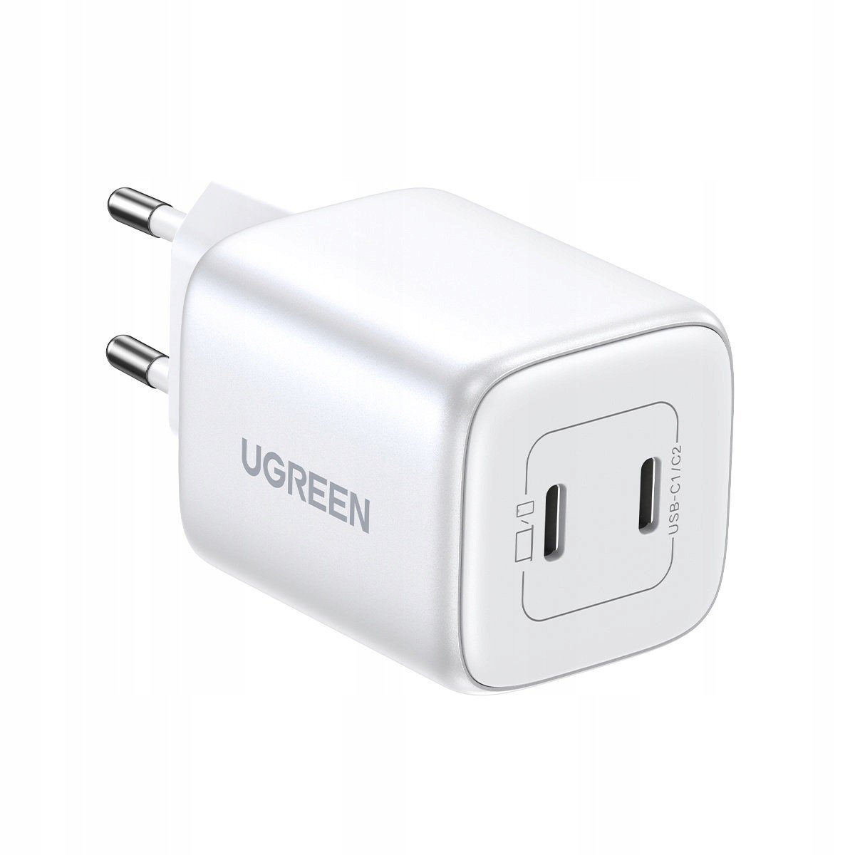 GaN rychlonabíječka 2x Usb-c 45W Qc Pd Ugreen CD