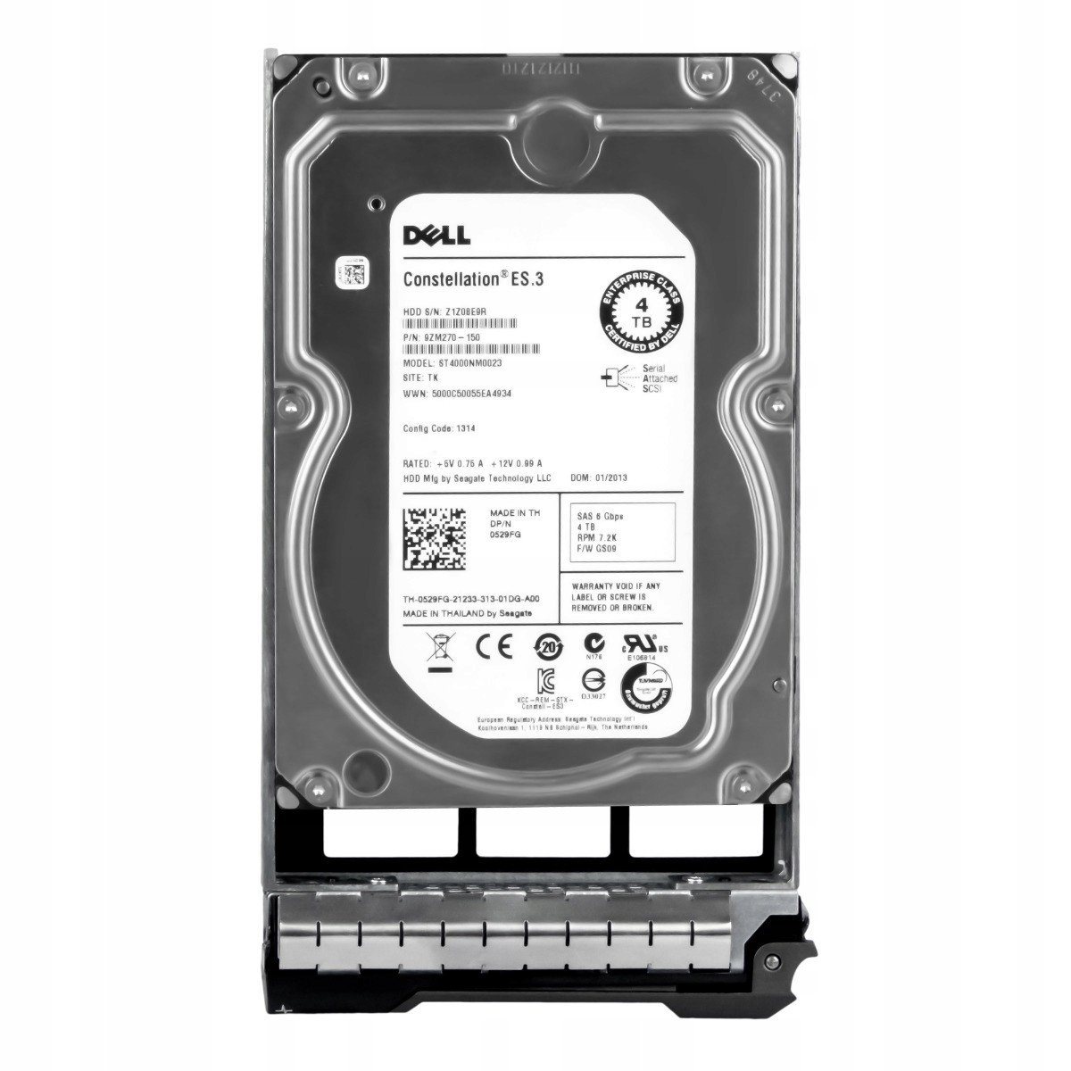 Dell 0529FG 4TB 7.2k 128MB SAS-2 3.5' ST4000NM0023