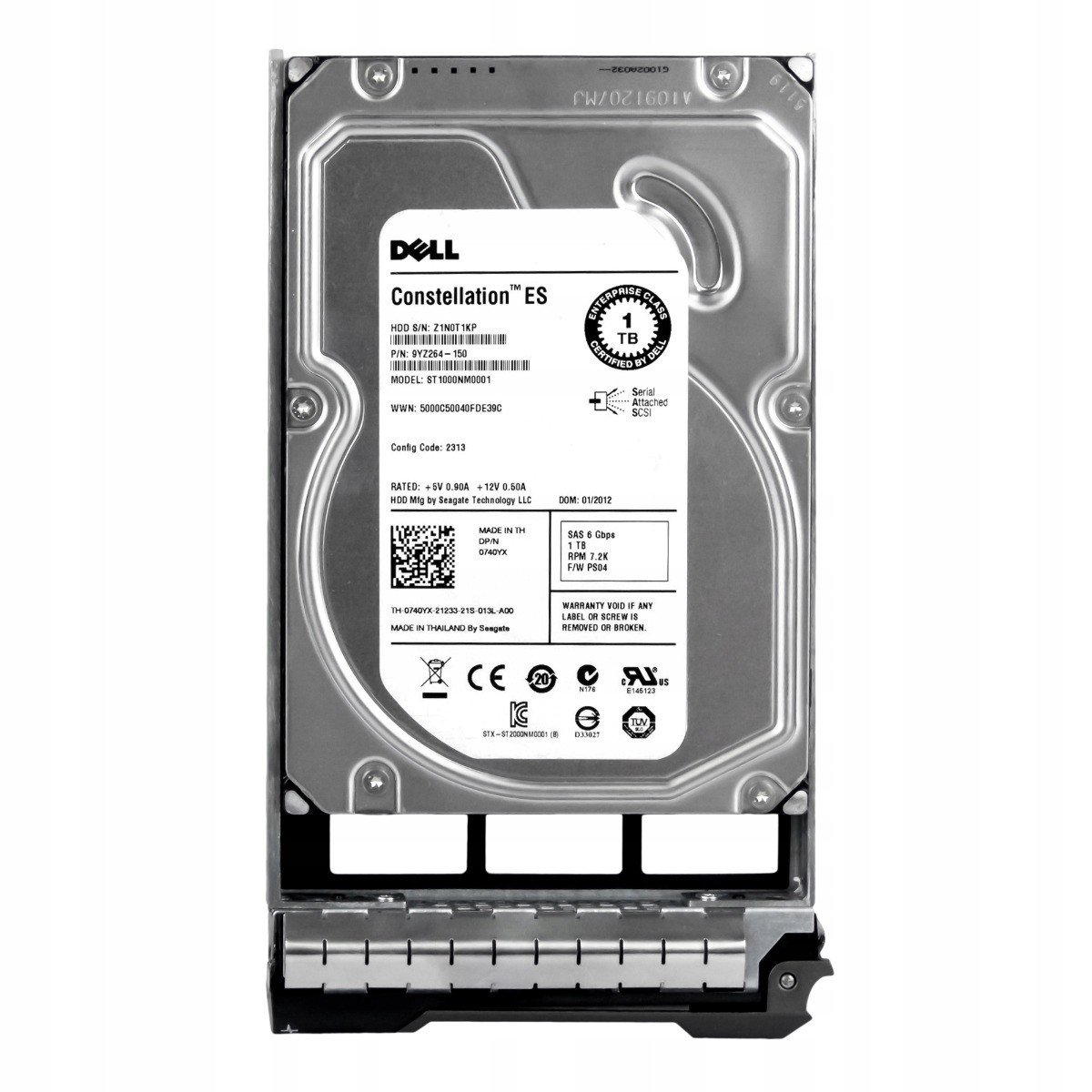 Dell 0740YX 1TB SAS-2 7.2K 64MB 3.5'' ST1000NM0001