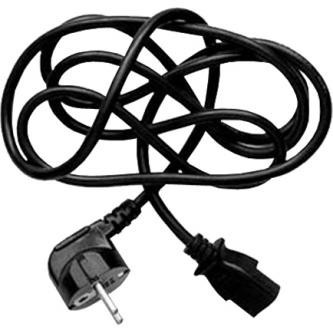 Síťový kabel 230V napájecí, CEE7 (vidlice) - C13, 2m, VDE approved, černý, Logo, blistr