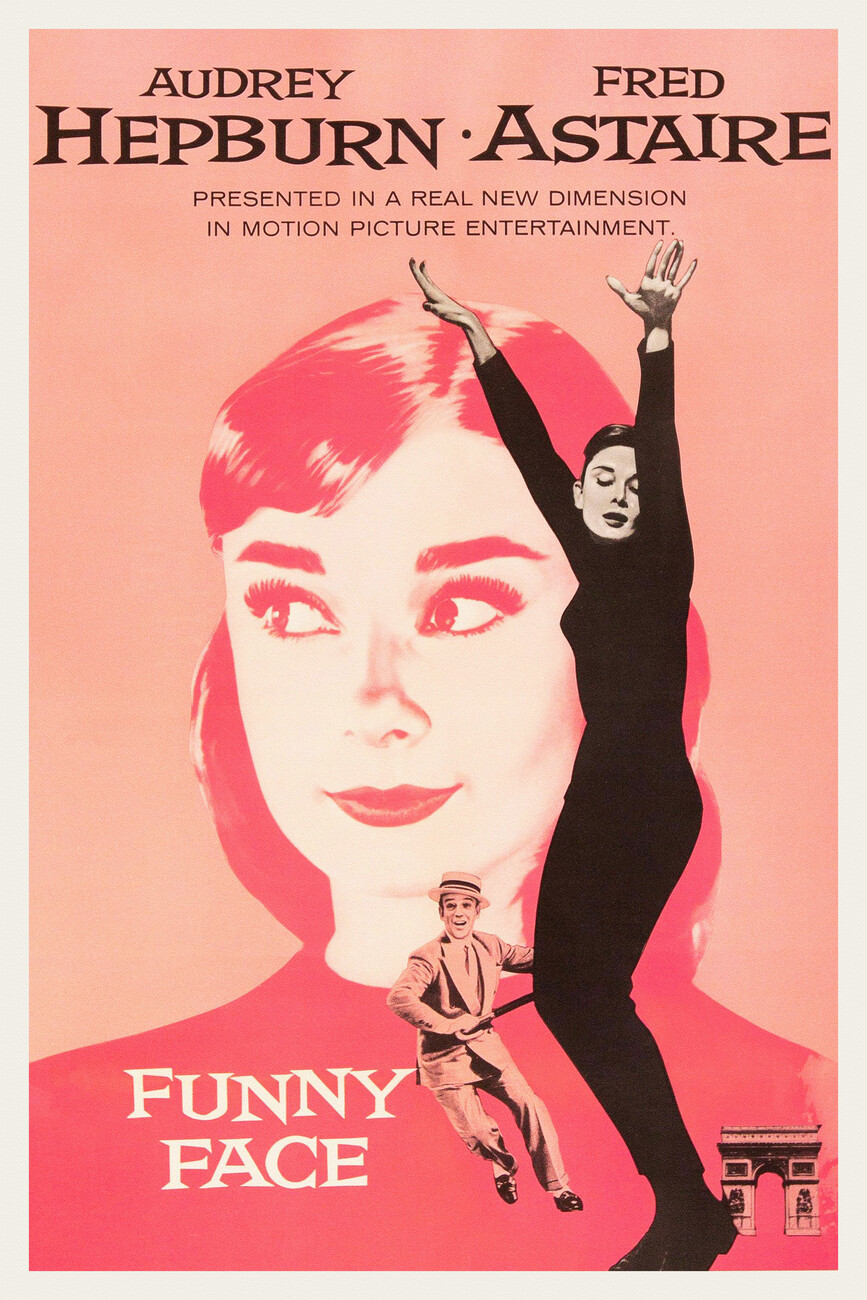 autor Obrazová reprodukce Funny Face / Audrey Hepburn & Fred Astaire (Retro Movie), (26.7 x 40 cm)