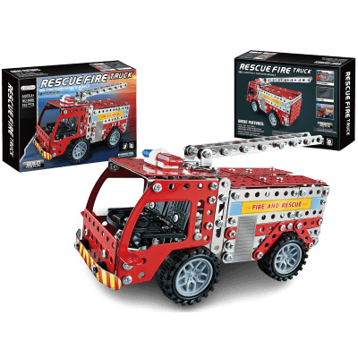 Kovová stavebnice  Hasičské auto 292 dílků