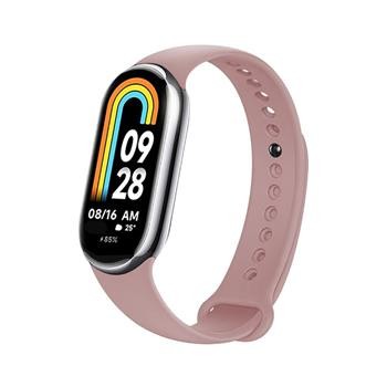 Silikonový řemínek FIXED Silicone Strap pro Xiaomi Mi Band 8, růžová