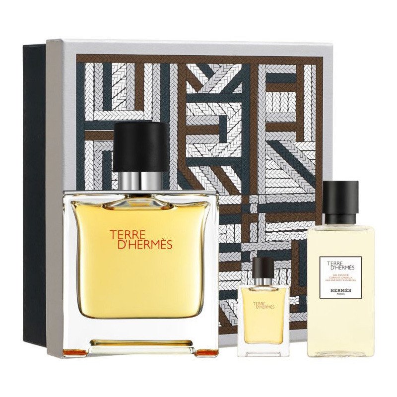 Hermes Terre D' Hermes - parfém 75 ml + sprchový gel 40 ml + parfém 5 ml