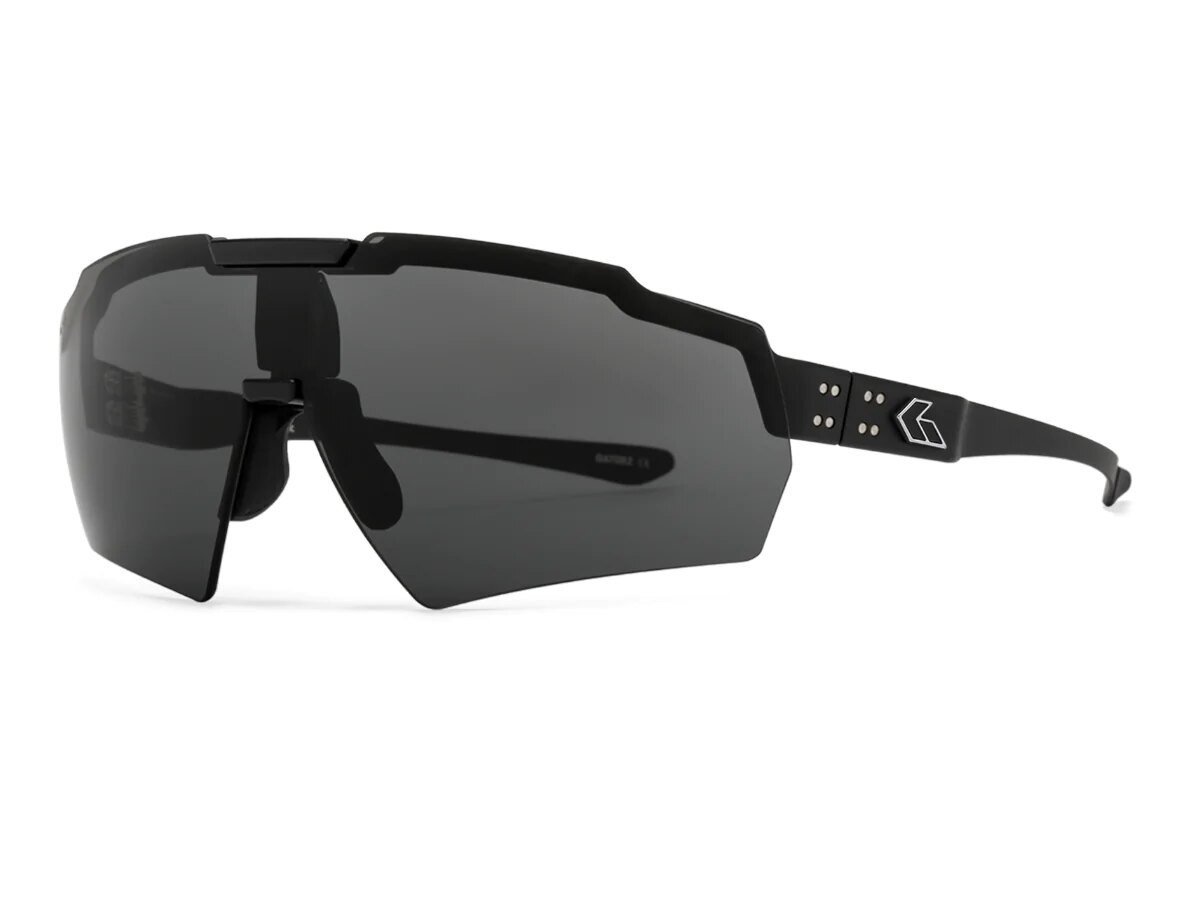 Brýle Blastshield Gatorz® – Kouřově šedé, Černá (Barva: Černá, Čočky: Kouřově šedé)