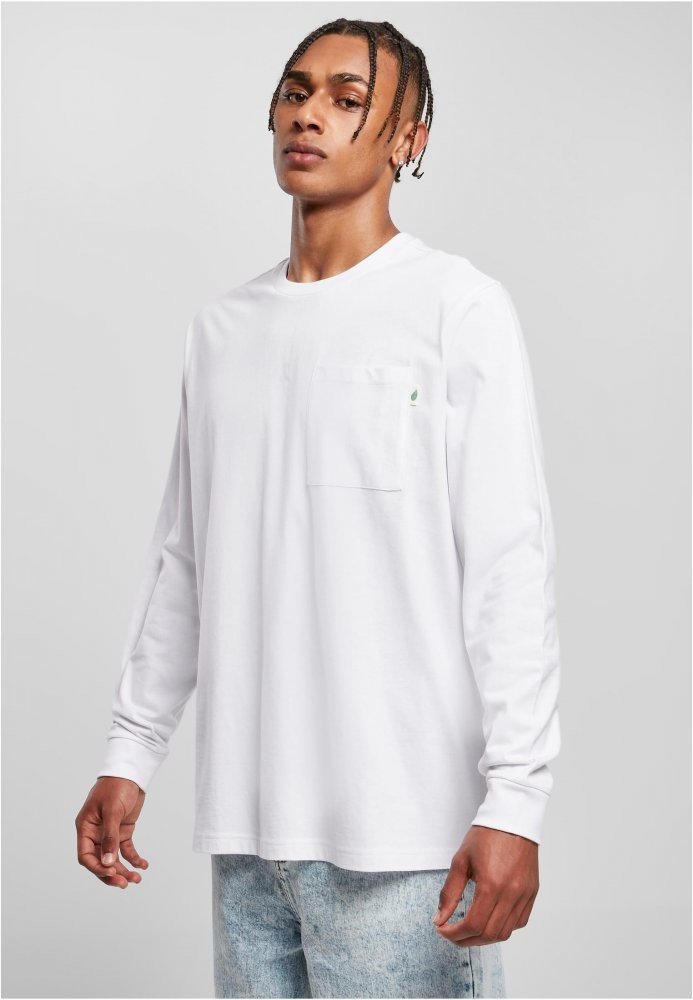 Organic Basic Pocket LS - white S