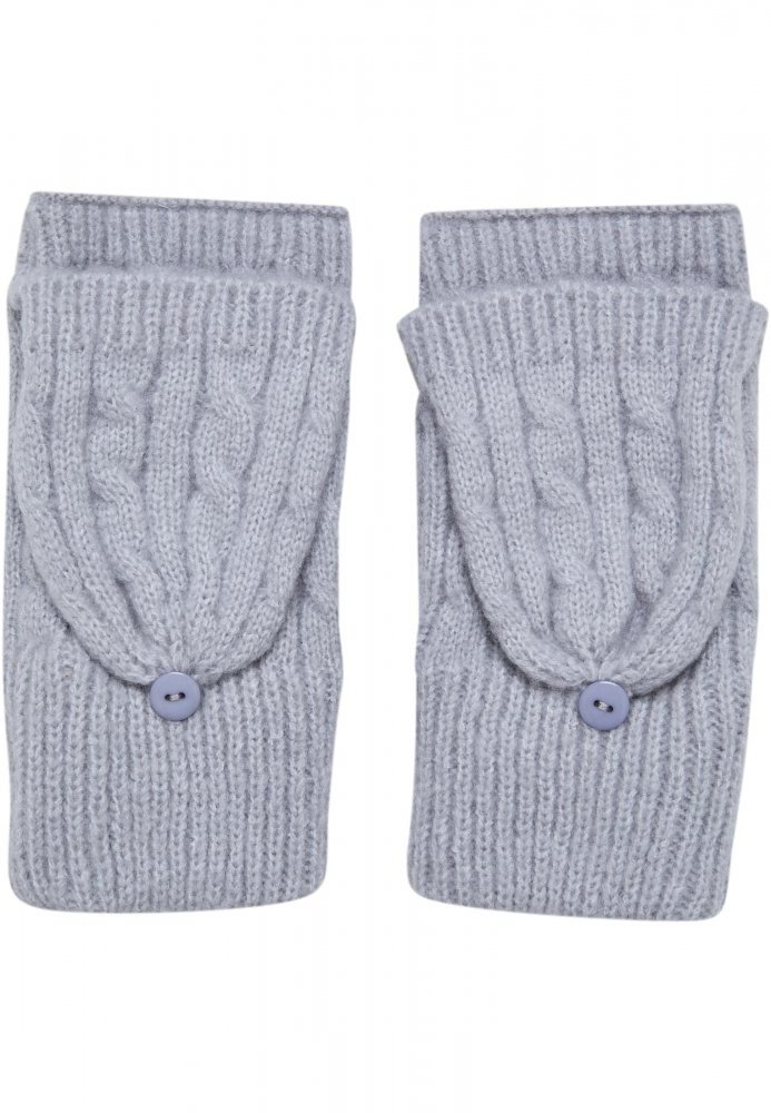 Open Mitten - heathergrey S/M