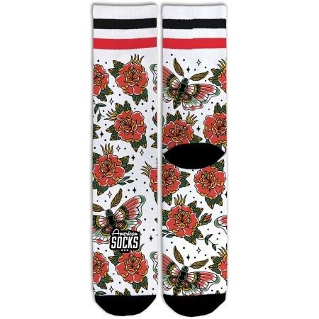 Ponožky American Socks Moth - Bílá - L/Xl