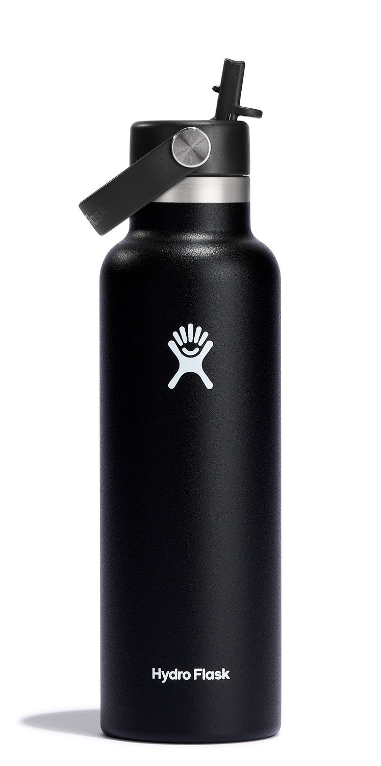 Hydro Flask Nerezová termolahev Standard Mouth Straw Cap 21 oz (621 ml) Černá