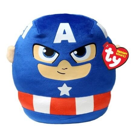 Meteor TY Squishy Beanies Marvel CAPTAIN AMERICA, 22 cm (1)