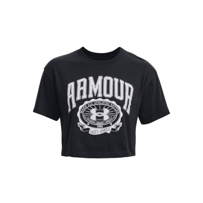 T-shirt Collegiate Crest Crop SS Grey L - Under Armour