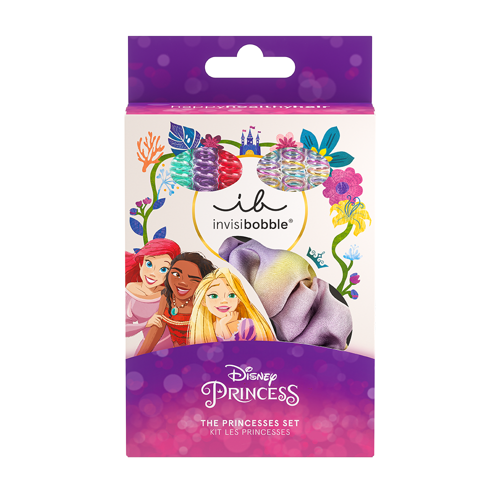Invisibobble Kids set Disney The Princesses gumičky do vlasů 7 ks