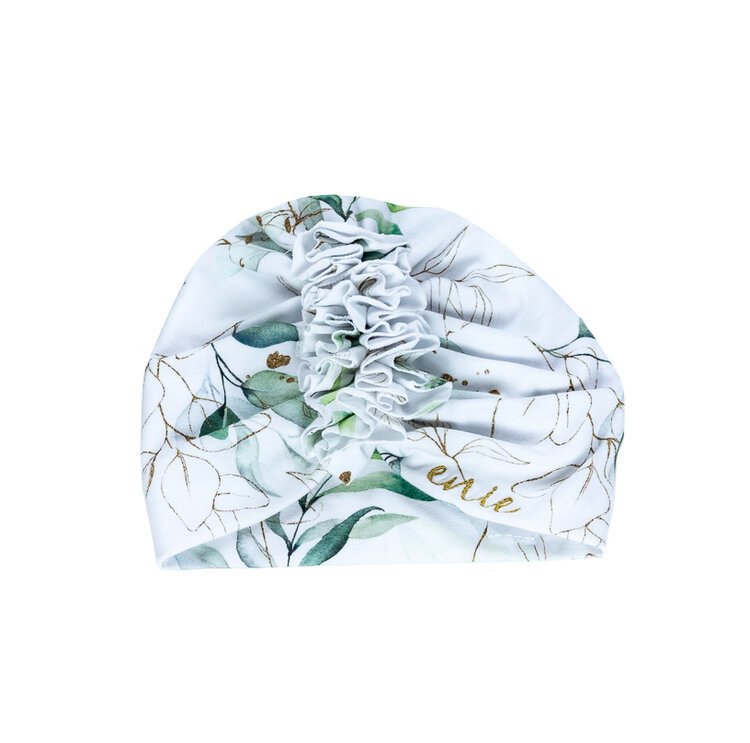 ENIE BABY Čepice dětská turban Golden Leaves Uni 9-12m