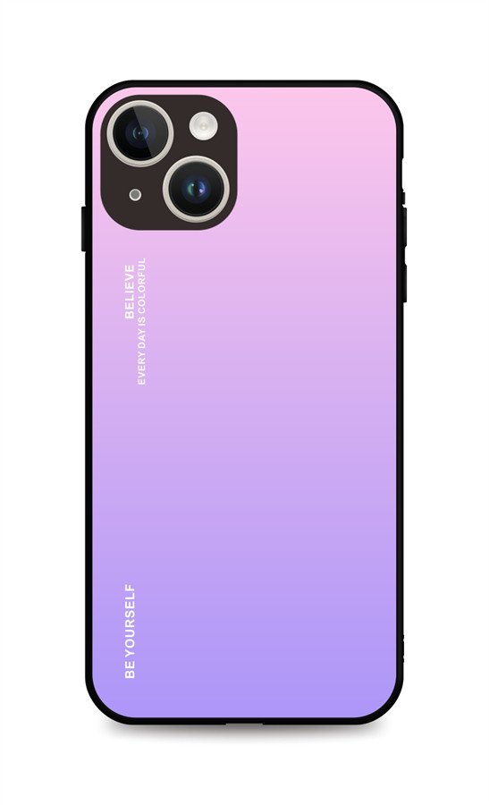 Kryt TopQ LUXURY iPhone 15 pevný duhový růžový 105101