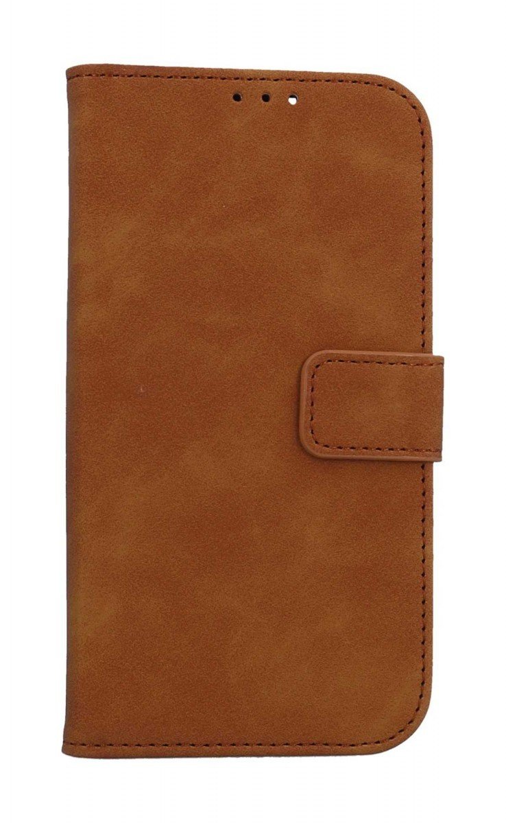 Pouzdro TopQ Tender iPhone 15 knížkové hnědé 105041