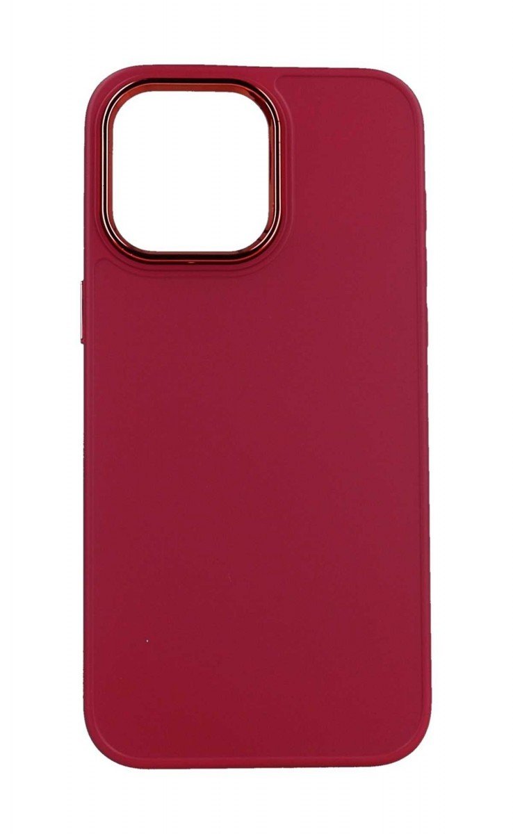 Kryt TopQ Frame iPhone 15 Pro Max malinový 105036