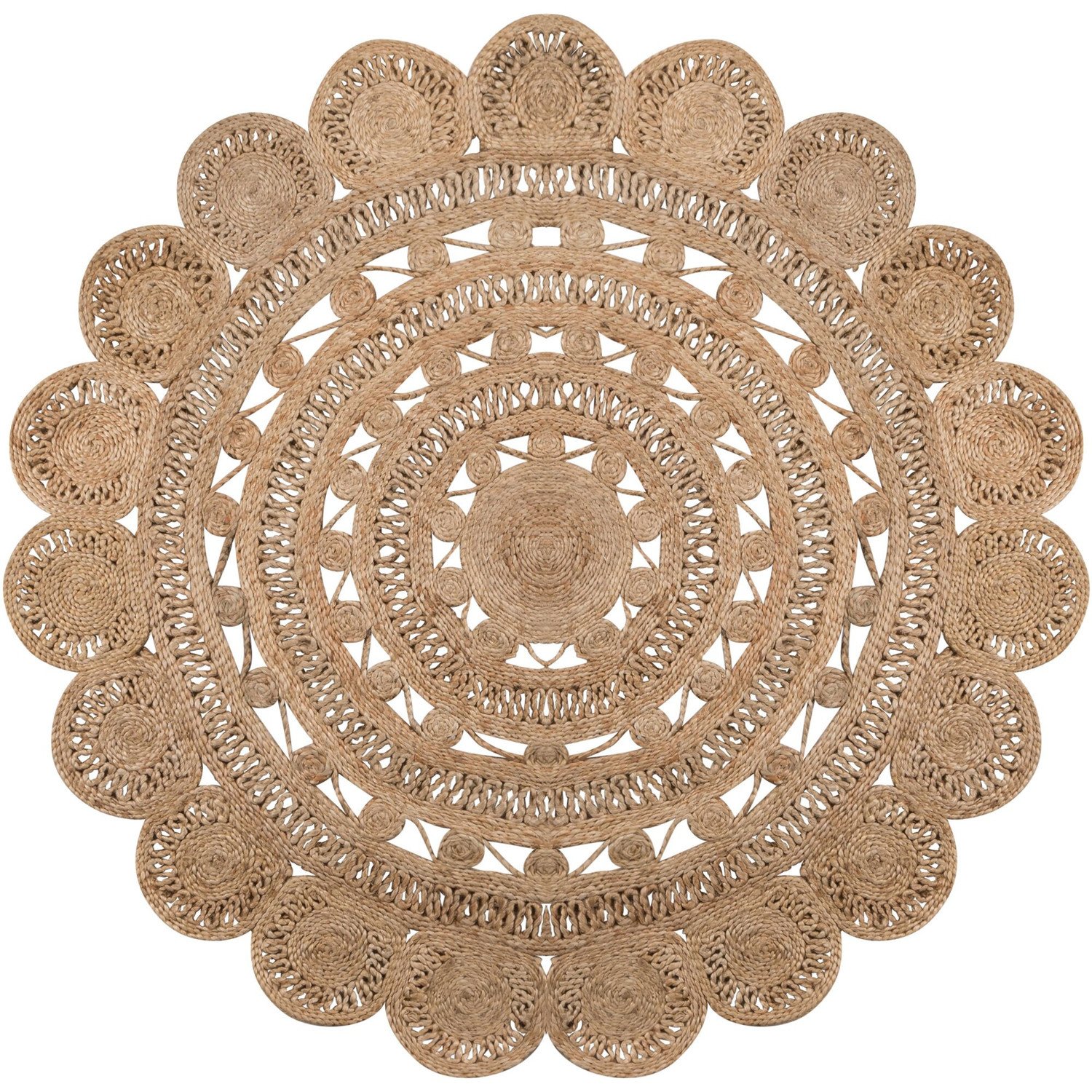 Kusový koberec Handmade Jute Eden kruh - 150x150 (průměr) kruh cm Flair Rugs koberce