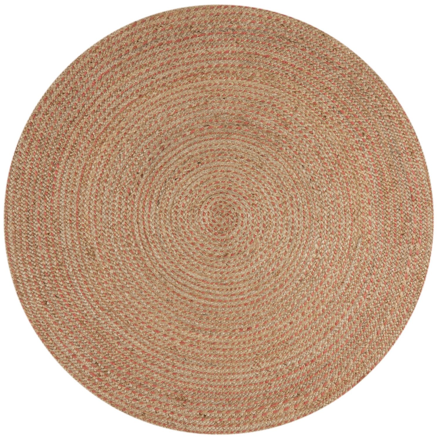 Kusový koberec Capri Jute Natural/Coral kruh - 133x133 (průměr) kruh cm Flair Rugs koberce