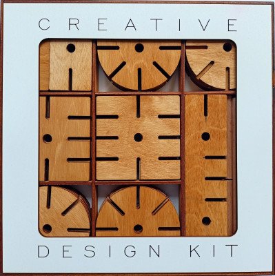 Stavebnice Creative design kit - přírodní