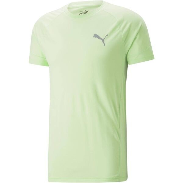 Puma EVOSTRIPE TEE Pánské sportovní triko, světle zelená, velikost L