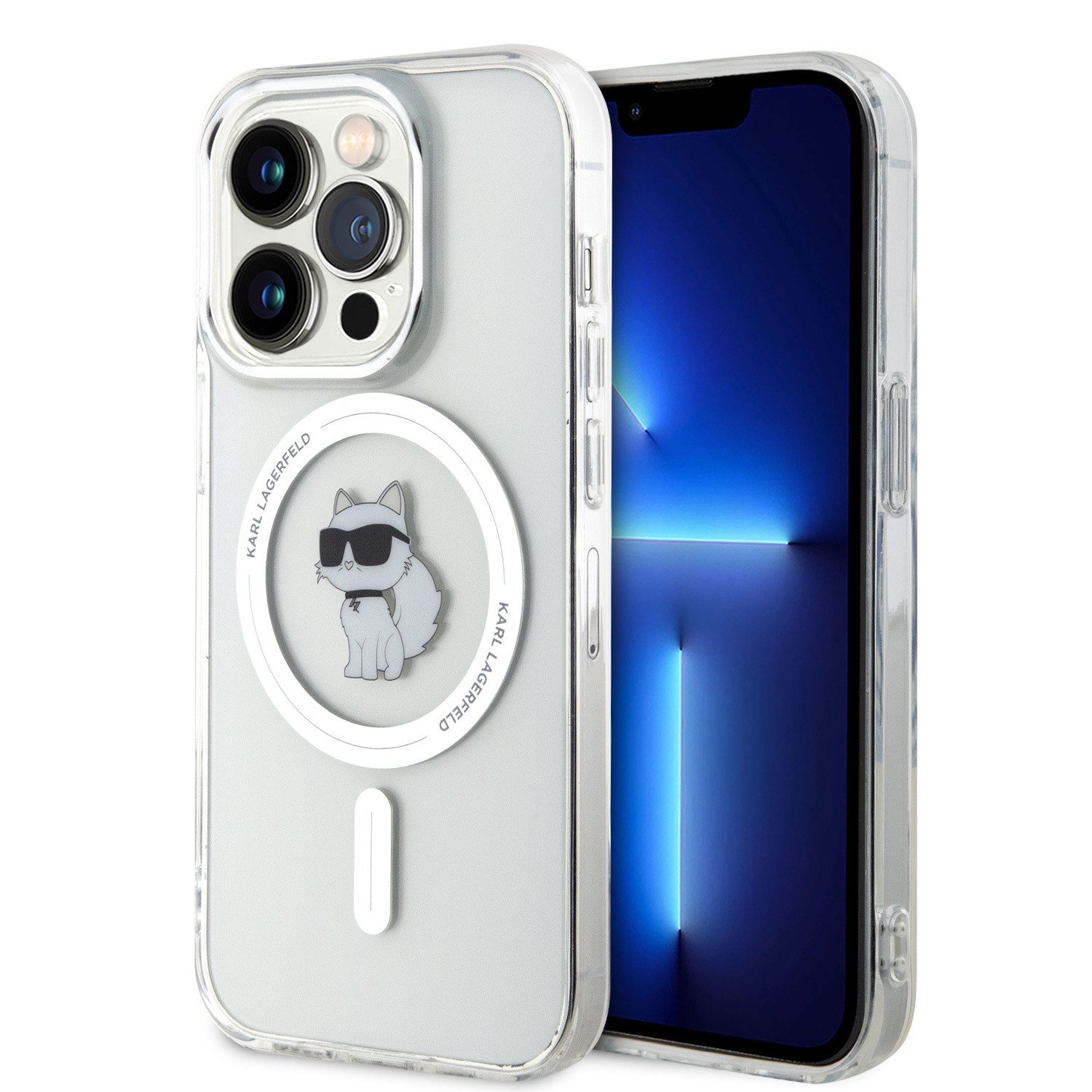 Ochranný kryt na iPhone 15 Pro - Karl Lagerfeld, IML Choupette MagSafe Transparent KLHMP15LHFCCNOT