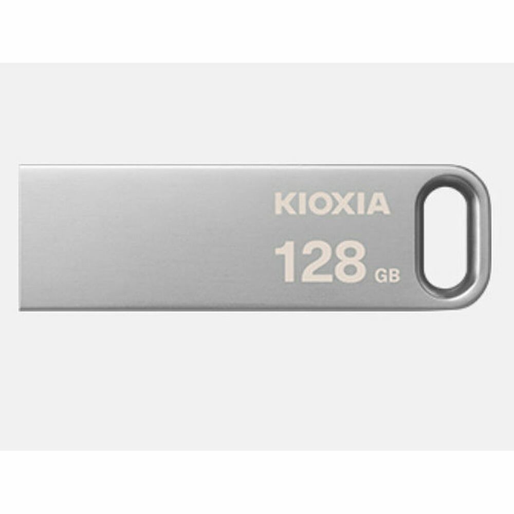 Kioxia USB flash disk, USB 3.0, 128GB, Biwako U366, Biwako U366, stříbrný, LU366S128GG4