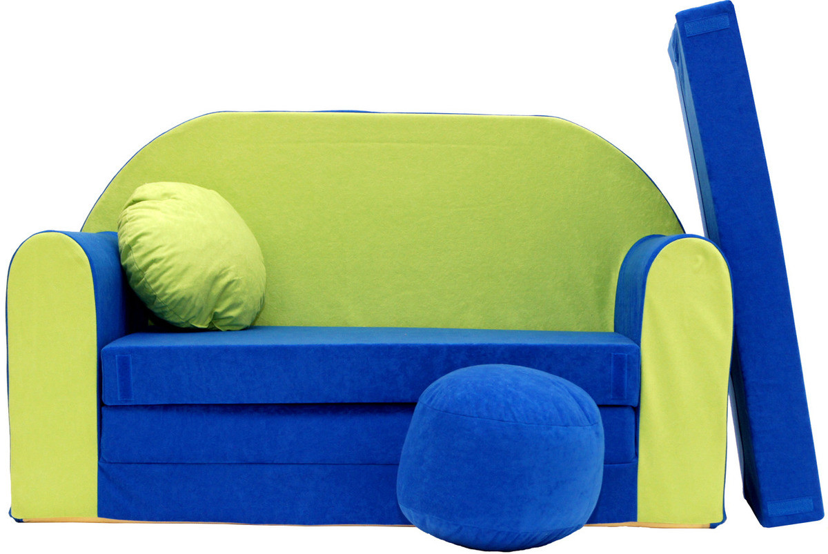 Ourbaby Sofa blue-green Pohovka Dvoumístná 819