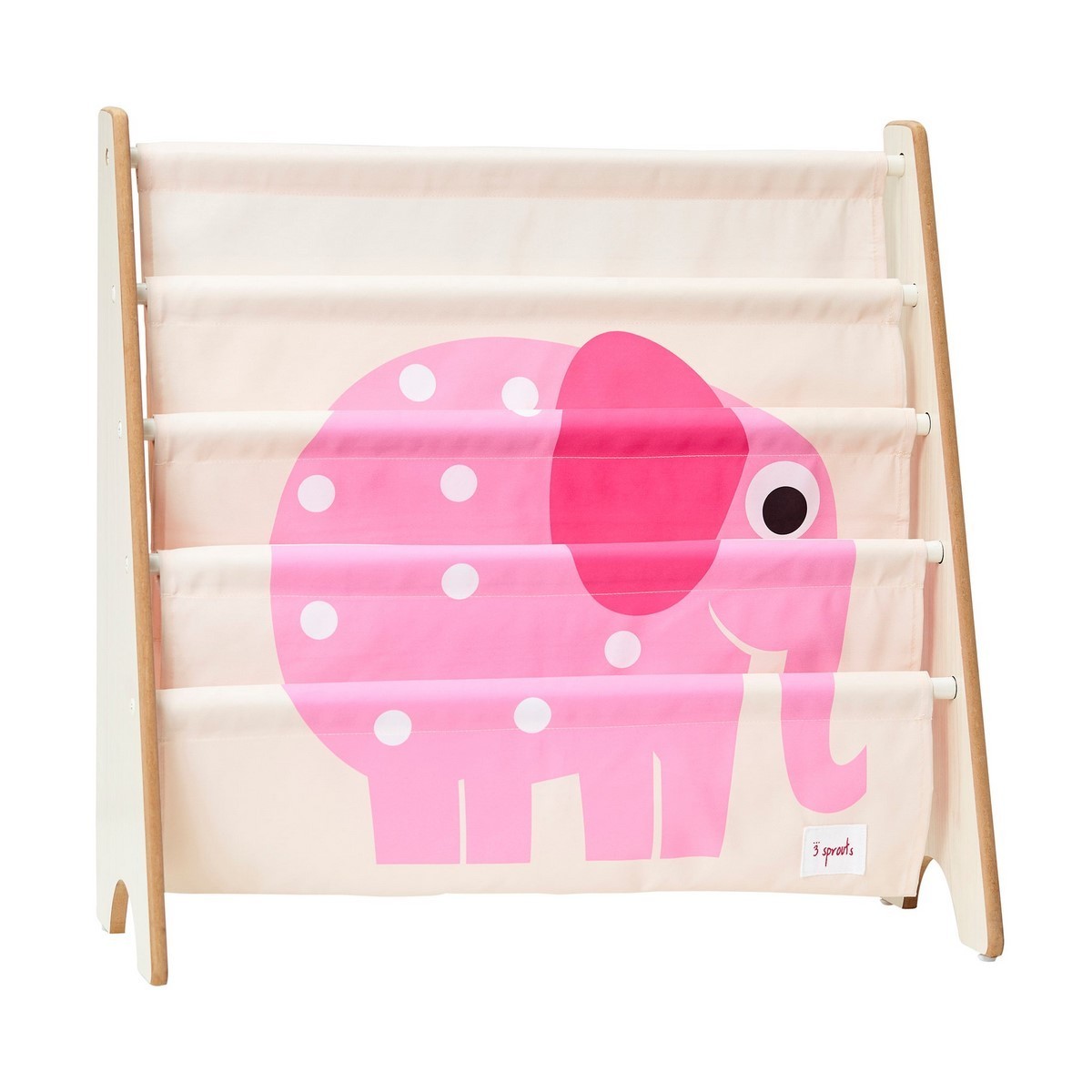 Stojan na knížky 3 SPROUTS - Růžový slon bookcase pink elephant