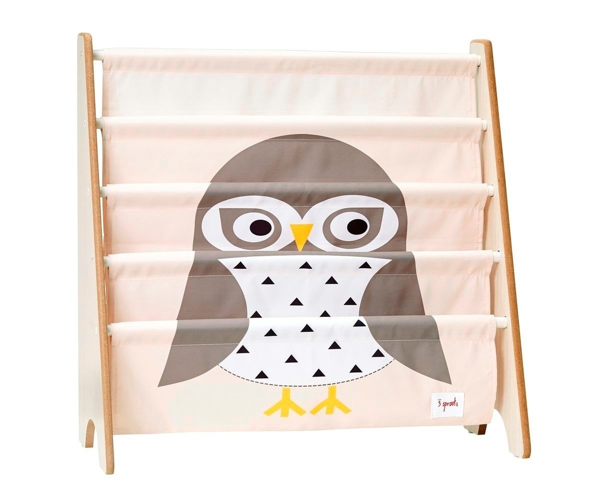 Stojan na knížky 3 SPROUTS - Sova bookcase gray owl