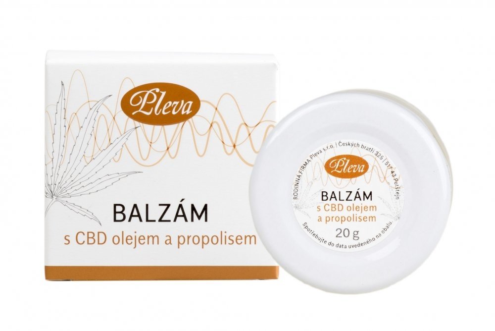 Pleva balzám s CBD olejem a propolisem 20 g