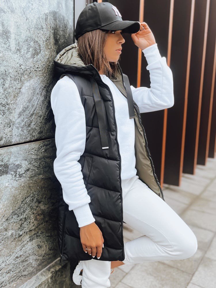 Černá dámská oboustranná vesta ONADE Dstreet