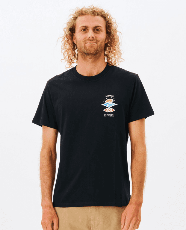 Tričko Rip Curl SEARCH ICON TEE Black