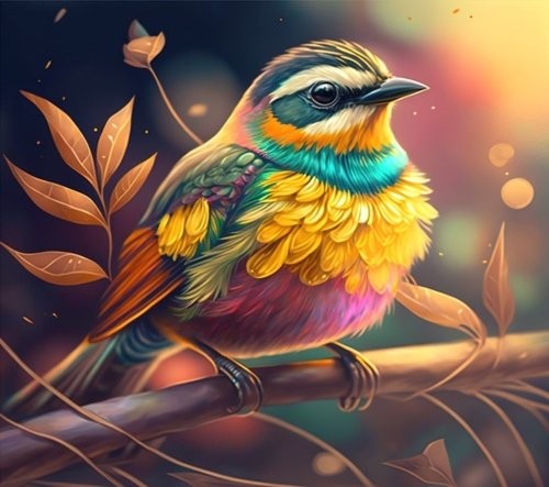 Dřevěné puzzle Song bird A4