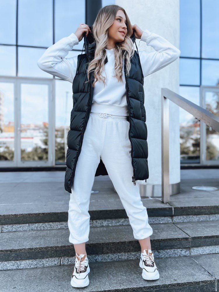 Dámská prošívaná vesta FAR AWAY černá Dstreet