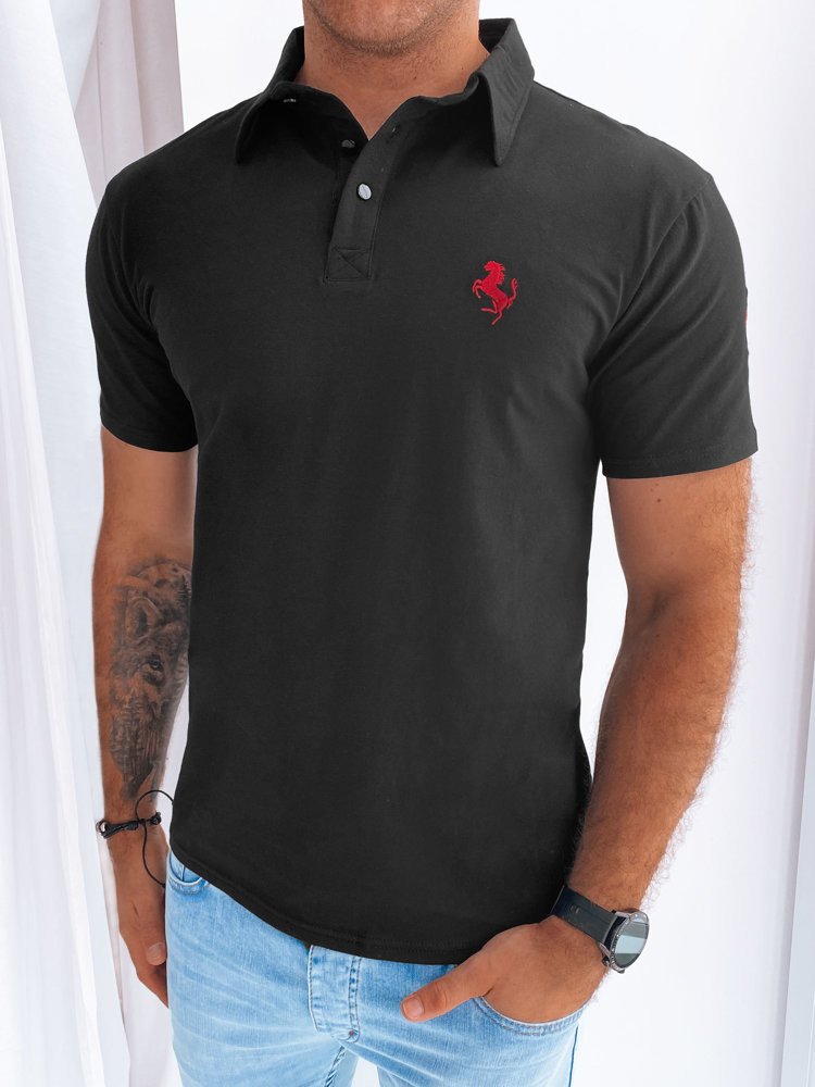Pánské polo tričko černé Dstreet