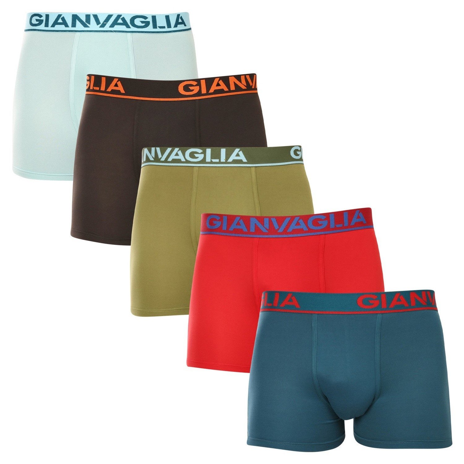 5PACK pánské boxerky Gianvaglia vícebarevné