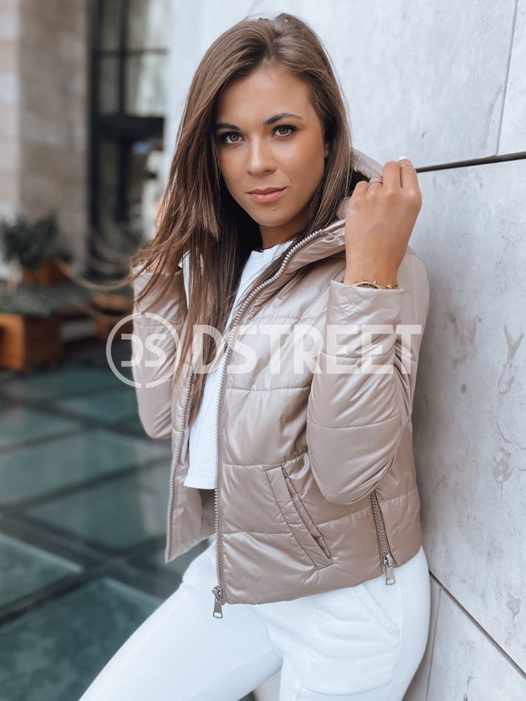 Dámská krátká prošívaná bunda SPORT HEVEN camel Dstreet