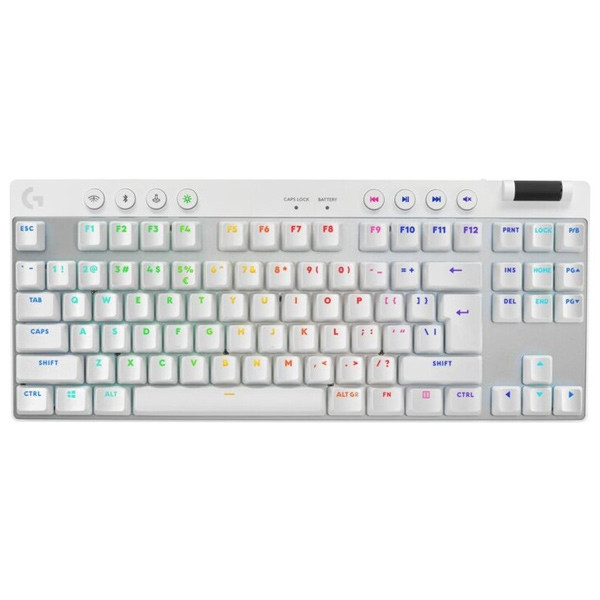 Logitech PRO X TKL Lightspeed Gaming Keyboard US, white