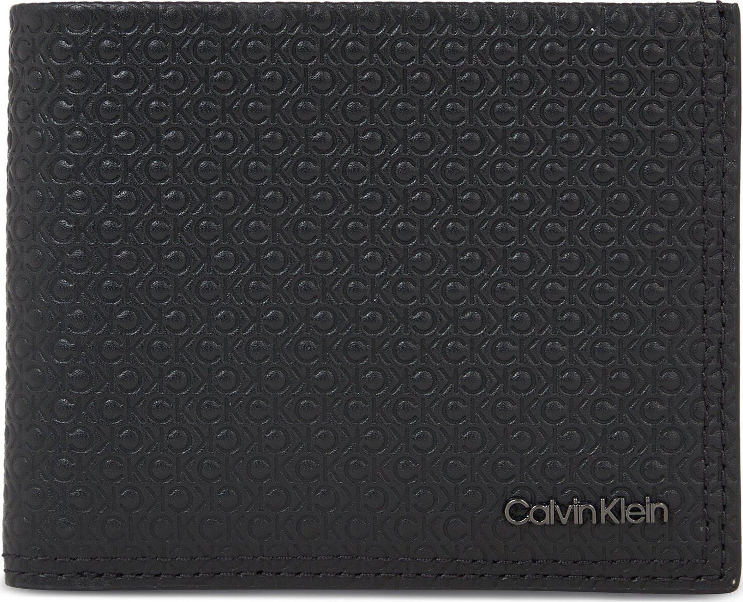 Pánská peněženka Calvin Klein Minimalism Bifold 5Cc W/Coin K50K510896 Black/Tonal Mono 01O