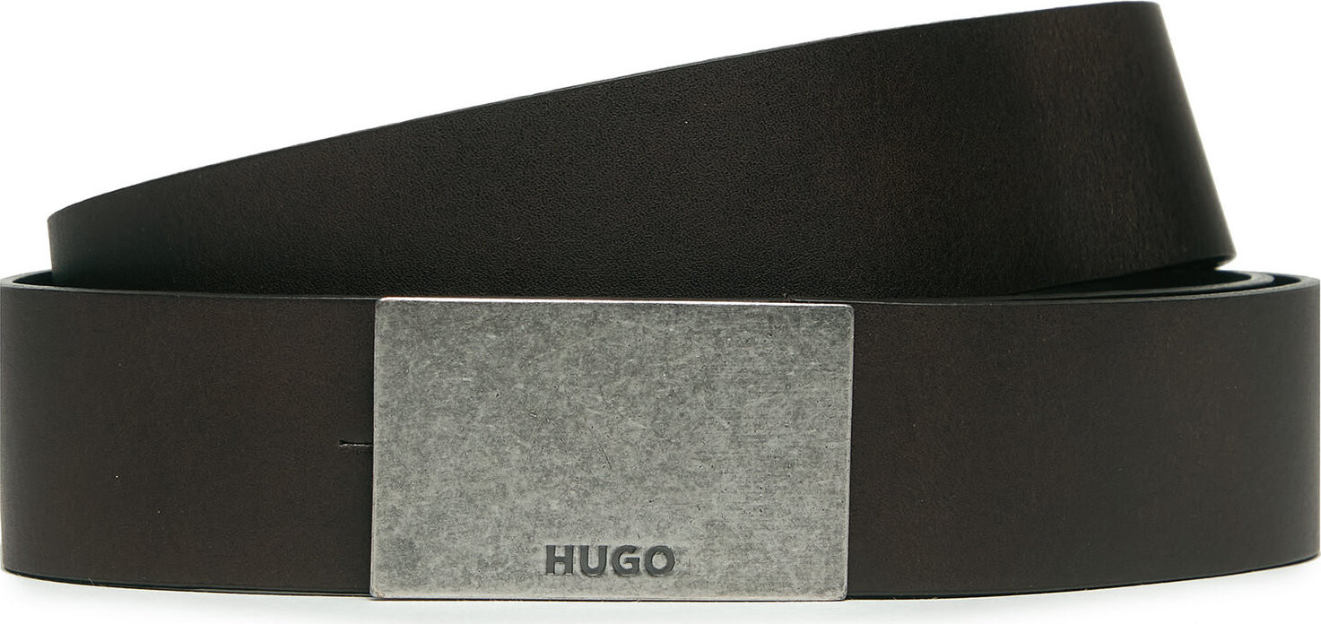Pánský pásek Hugo Gand-AI 50503425 10247739 01 Dark Brown 202