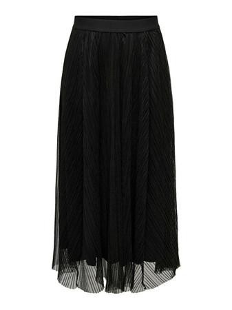ONLY CARMAKOMA Dámská sukně CARLAVINA 15302986 Black 3XL/4XL, XXXL