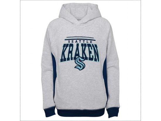 Outerstuff Mikina NHL Power Play Hoodie Pullover YTH, Dětská, Seattle Kraken, M